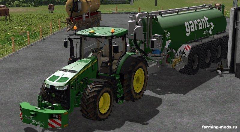 Мод John Deere 8xxxR v 3.5 для Farming Simulator 2017