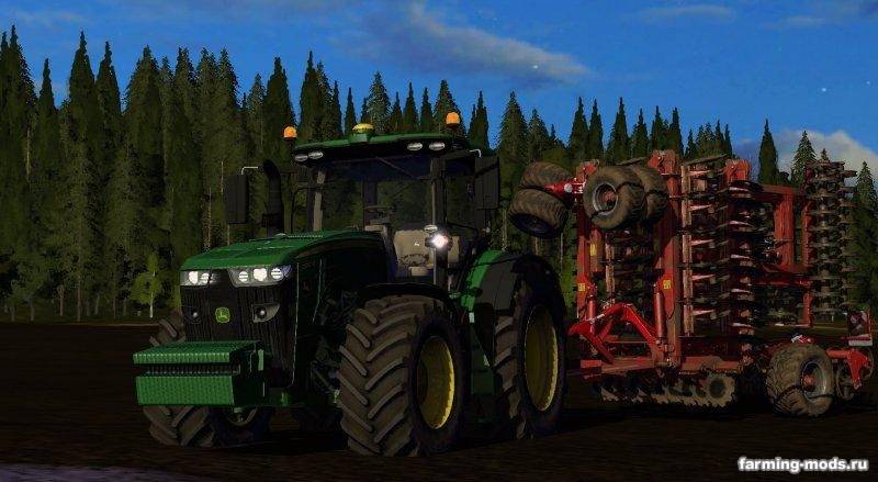 Мод John Deere 8xxxR v 3.5 для Farming Simulator 2017