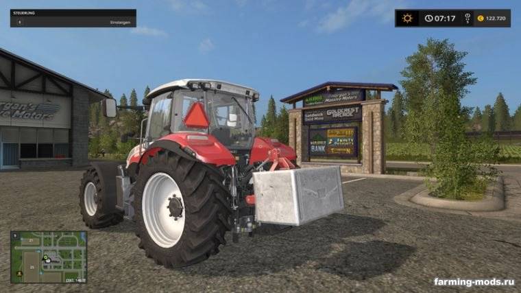 Мод Противовес Betongewicht v 1.2 для Farming Simulator 2017