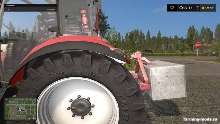 Мод Противовес Betongewicht v 1.2 для Farming Simulator 2017