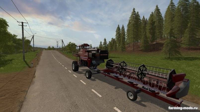 Мод Крутосклонный комбайн РСМ AL-Flex v 1.0.0.1 для Farming Simulator 2017