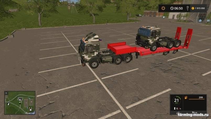 Мод Fliegl Low Loader v 1.2 для Farming Simulator 2017