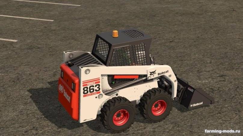 Мод Bobcat 863 Turbo With Bobcat Shovel v 1.1 для Farming Simulator 2017 Мод Bobcat 863 Turbo With Bobcat Shovel v 1.1 для Farming Simulator 2017