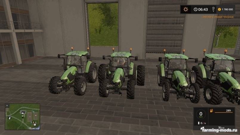 Мод Deutz Fahr 5110 TTV v 1.2 для Farming Simulator 2017