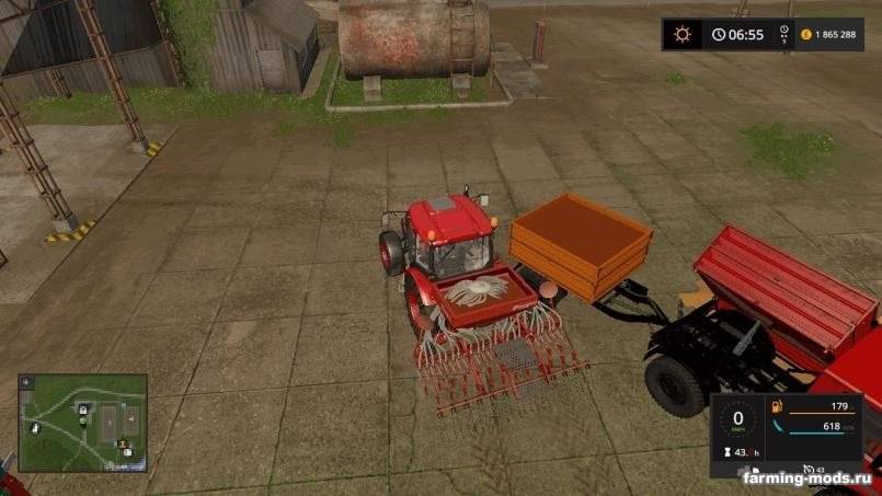 Мод MB Unimog 1600 + Trailer (Tanker seeders) v 3.2 для Farming Simulator 2017