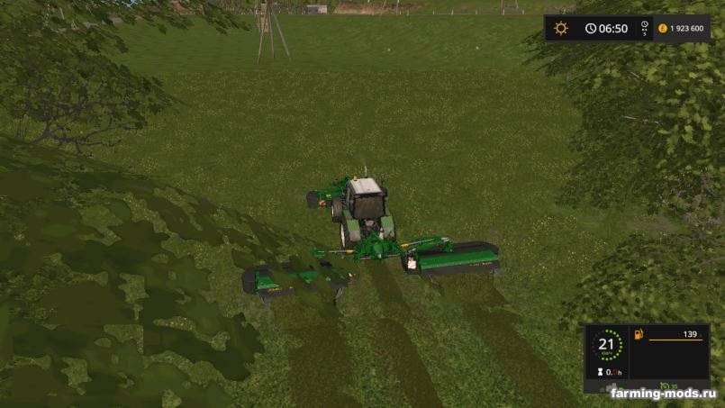 Мод John Deere F35R & R990R Mowers v 1.0 для Farming Simulator 2017