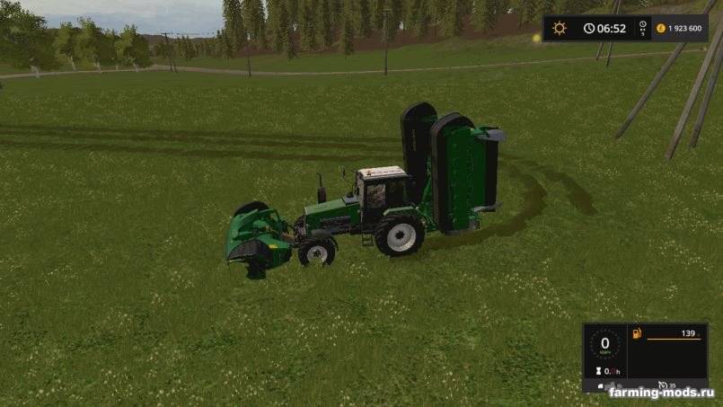 Мод John Deere F35R & R990R Mowers v 1.0 для Farming Simulator 2017