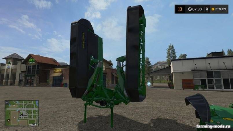 Мод John Deere F35R & R990R Mowers v 1.0 для Farming Simulator 2017