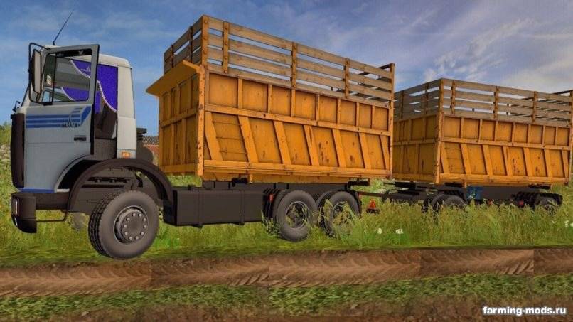 Мод МАЗ-5516 с прицепом v 1.1 для Farming Simulator 2017 Мод МАЗ-5516 с прицепом v 1.1 для Farming Simulator 2017