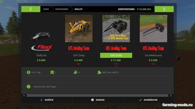 Мод GAZ Titan Modpack v 8.0 для Farming Simulator 2017