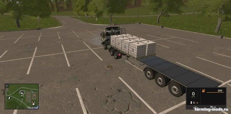 Мод Fliegl Universal Semitrailer UAL v 1.1 для Farming Simulator 2017