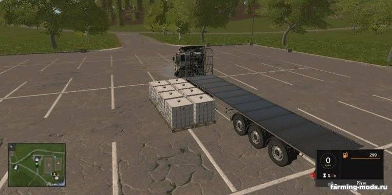 Мод Fliegl Universal Semitrailer UAL v 1.1 для Farming Simulator 2017