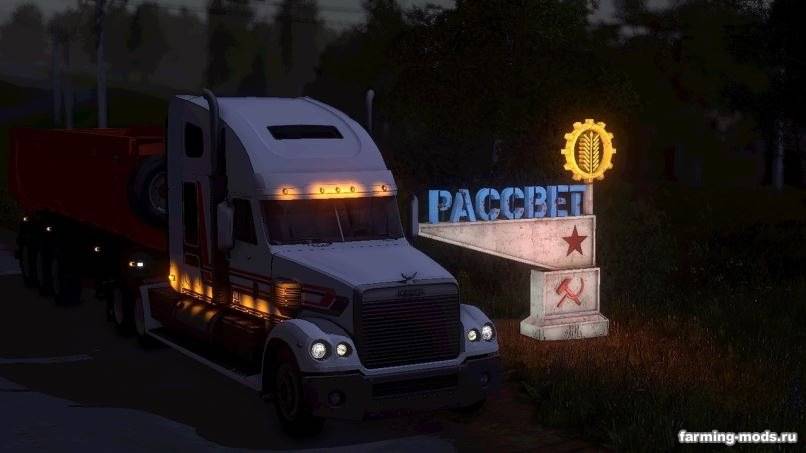 Мод Freightliner Coronado v 1.0 для Farming Simulator 2017