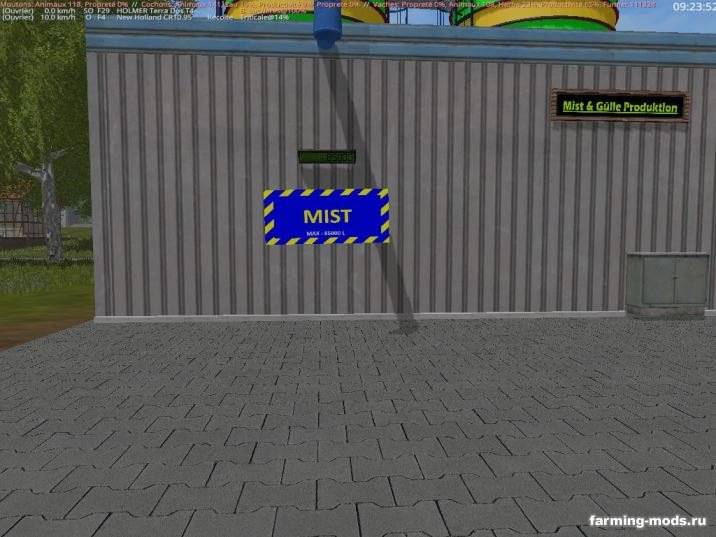 Мод Mist Guelle Anlage placeable v 1.0 для Farming Simulator 2017