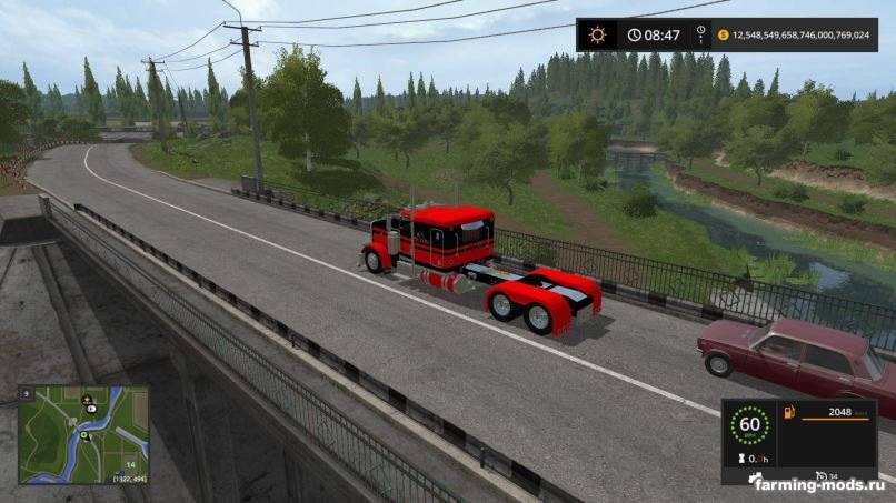 Мод Truck Peterbilt FlatTop v 1.1 для Farming Simulator 2017 Мод Truck Peterbilt FlatTop v 1.1 для Farming Simulator 2017