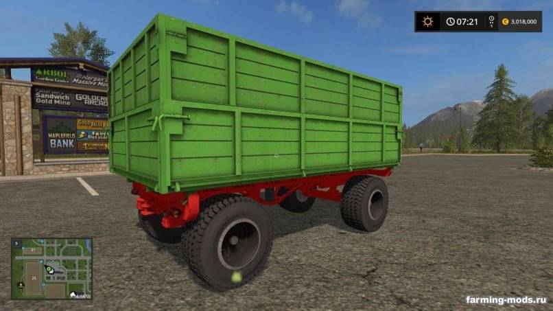 Мод ПТС-6 Зеленый v 1.2 для Farming Simulator 2017