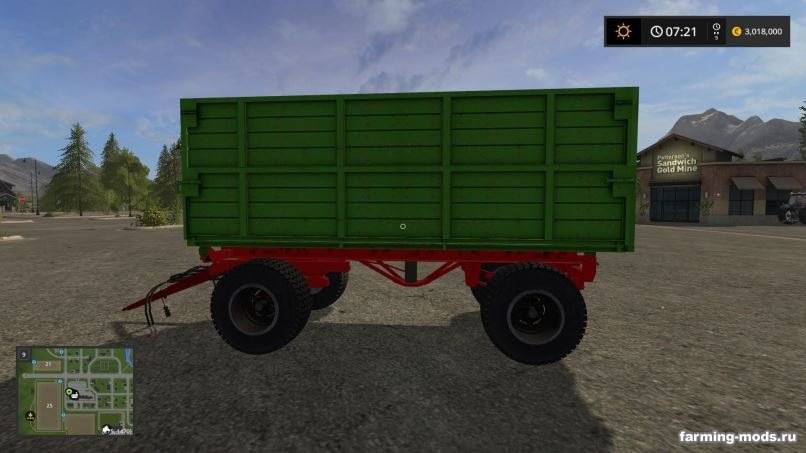 Мод ПТС-6 Зеленый v 1.2 для Farming Simulator 2017