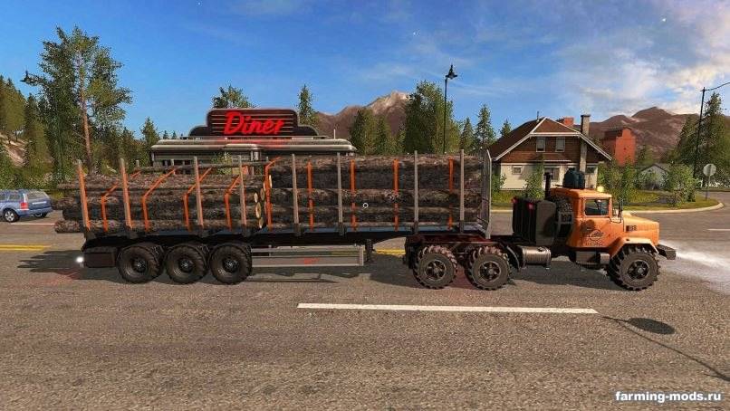 Мод Fliegl Timber Trailer v 1.0.0.1 для Farming Simulator 2017