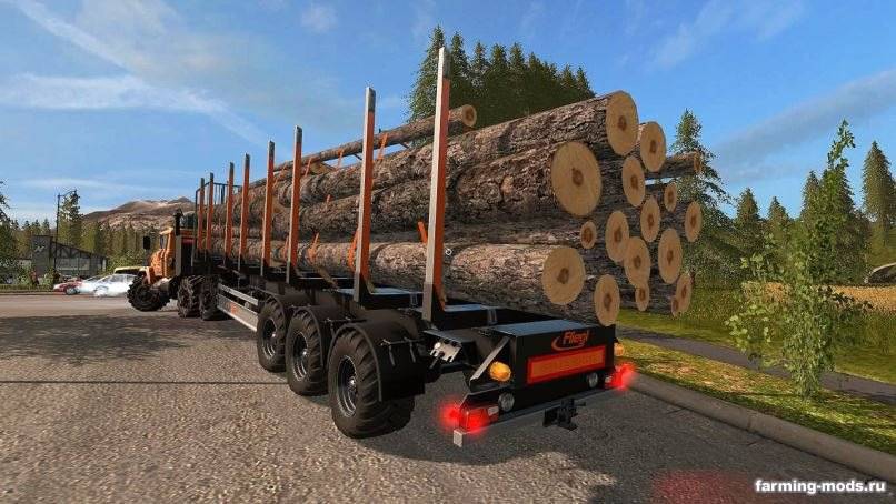 Мод Fliegl Timber Trailer v 1.0.0.1 для Farming Simulator 2017