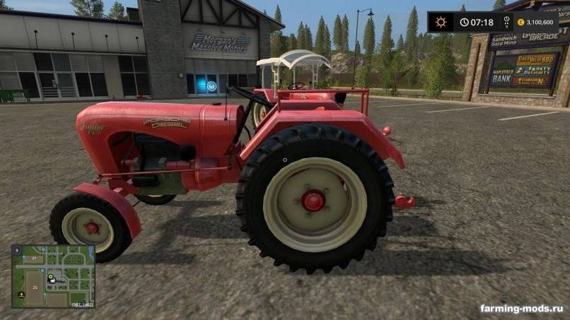 Мод Porsche Junior v 1.1 для Farming Simulator 2017