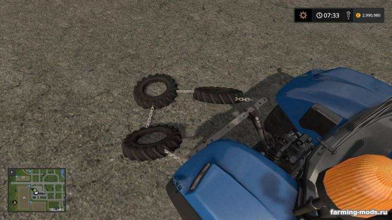 Мод Eigenbau Reifenschleppe v 1.0 для Farming Simulator 2017