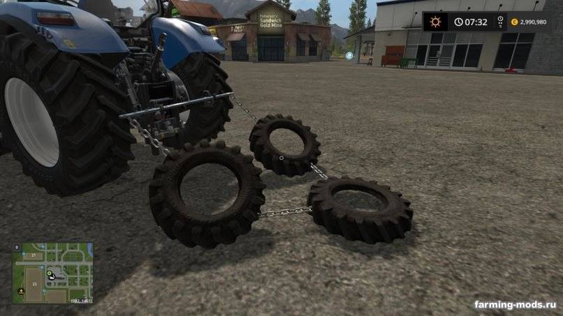 Мод Eigenbau Reifenschleppe v 1.0 для Farming Simulator 2017