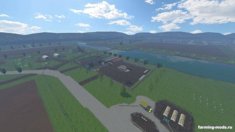 Мод Карта Село Ушаково v 1.0 для Farming Simulator 2015