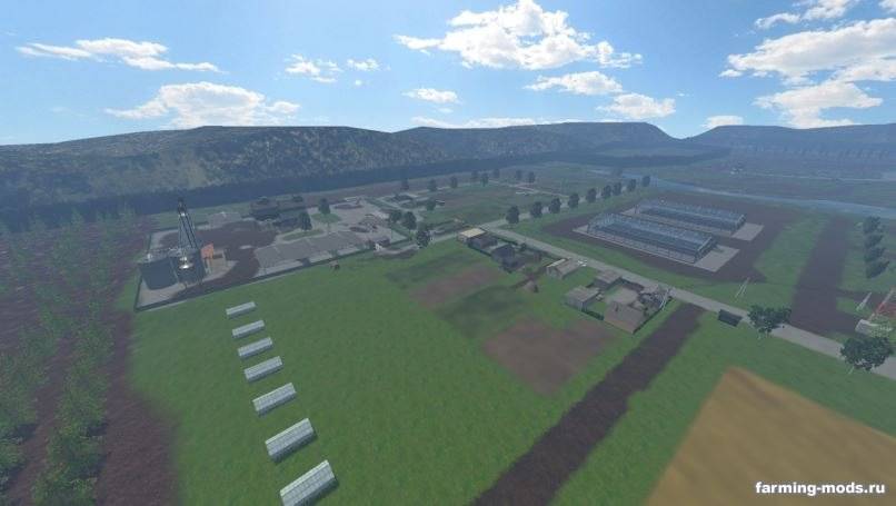 Мод Карта Село Ушаково v 1.0 для Farming Simulator 2015