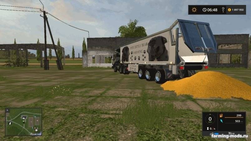 Мод Otis Little Bear Farming Trailer Bulk v 1.0 для Farming Simulator 2017 Мод Otis Little Bear Farming Trailer Bulk v 1.0 для Farming Simulator 2017