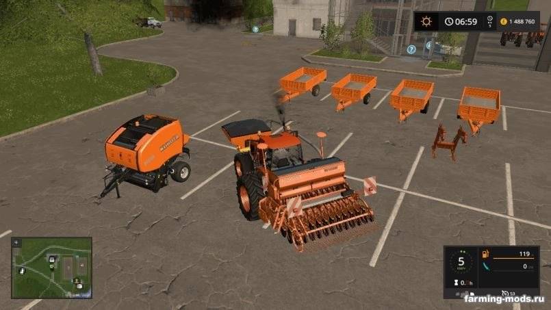 Мод Pack Kubota v 1.0.0.1 для Farming Simulator 2017