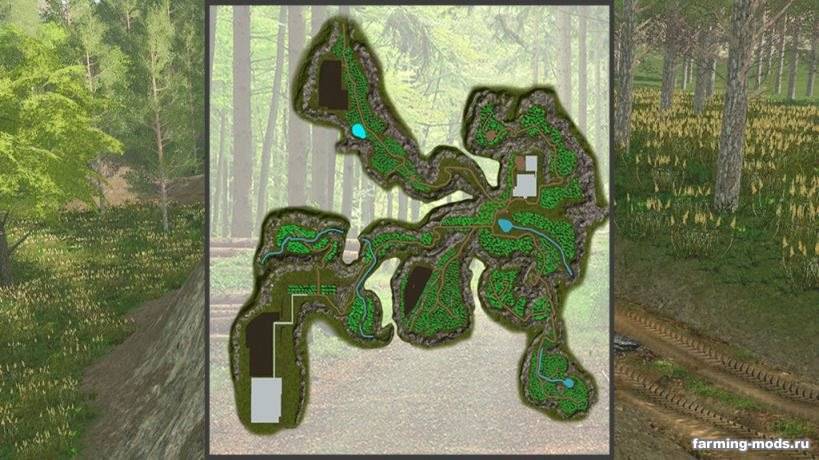 Мод Карта Forestry Land v 1.0 для Farming Simulator 2017