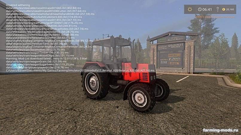 Мод МТЗ-820 v 1.0 для Farming Simulator 2017