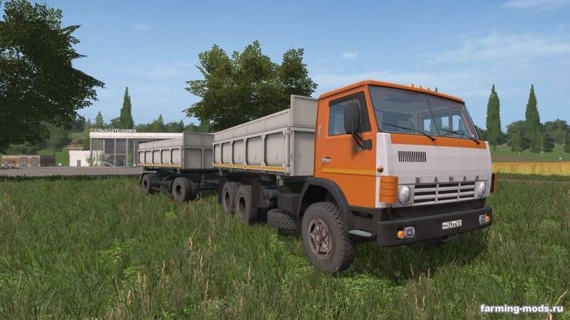 Мод Камаз-55102С и прицеп v 1.0 для Farming Simulator 2017 Мод Камаз-55102С и прицеп v 1.0 для Farming Simulator 2017