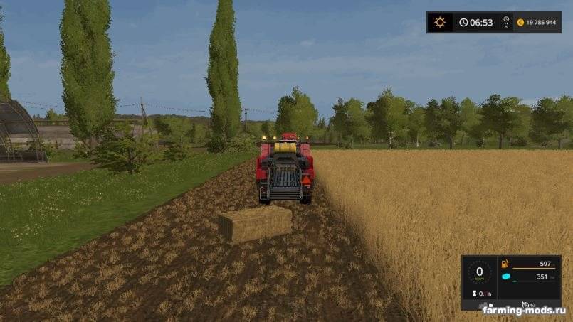 Мод New Holland BB960A American v 1.0 для Farming Simulator 2017