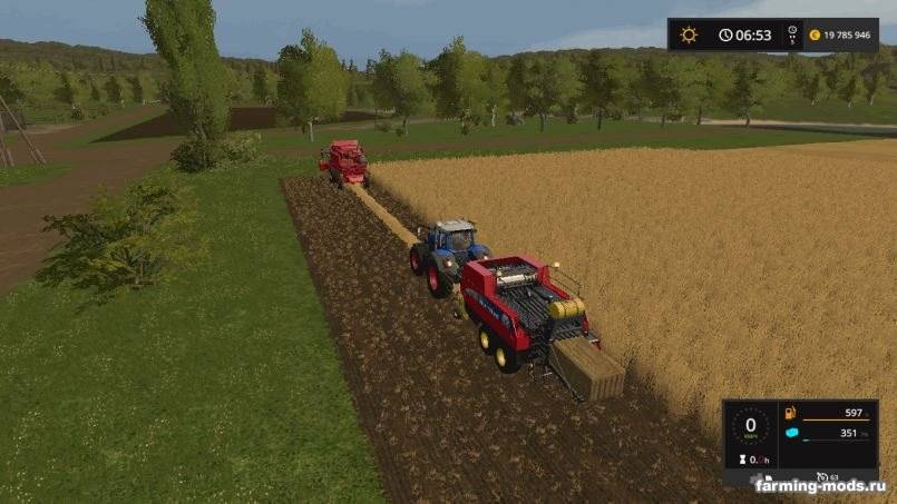 Мод New Holland BB960A American v 1.0 для Farming Simulator 2017