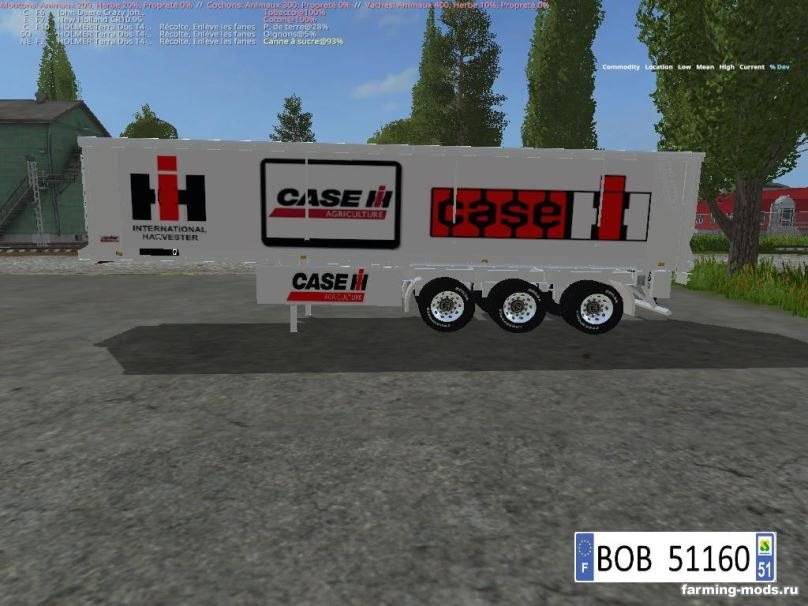 Мод Pack 3 Trailers Case ih BY BOB51160 v 1.2 для Farming Simulator 2017