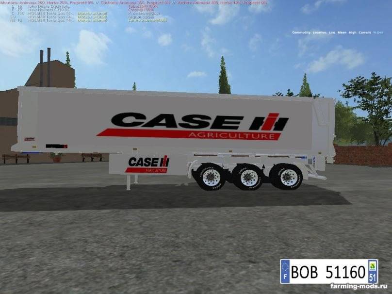 Мод Pack 3 Trailers Case ih BY BOB51160 v 1.2 для Farming Simulator 2017