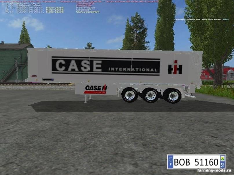 Мод Pack 3 Trailers Case ih BY BOB51160 v 1.2 для Farming Simulator 2017