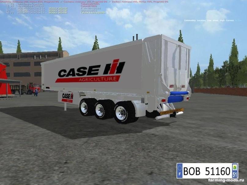 Мод Pack 3 Trailers Case ih BY BOB51160 v 1.2 для Farming Simulator 2017