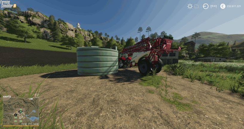 Мод Placeable Liquid Fertilizer Tank v 1.0 для Farming Simulator 2019