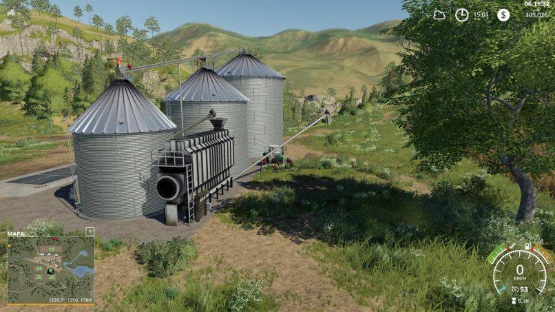 Мод Large Grain Silo v 1.0.1.0 для Farming Simulator 2019