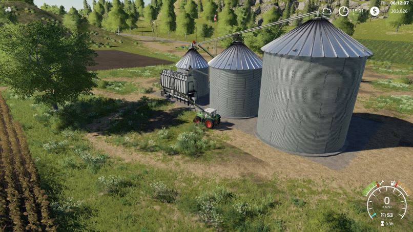 Мод Large Grain Silo v 1.0.1.0 для Farming Simulator 2019