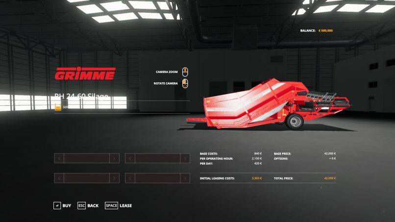 Мод Grimme RH2460 Edit Silage v 1.1 для Farming Simulator 2019