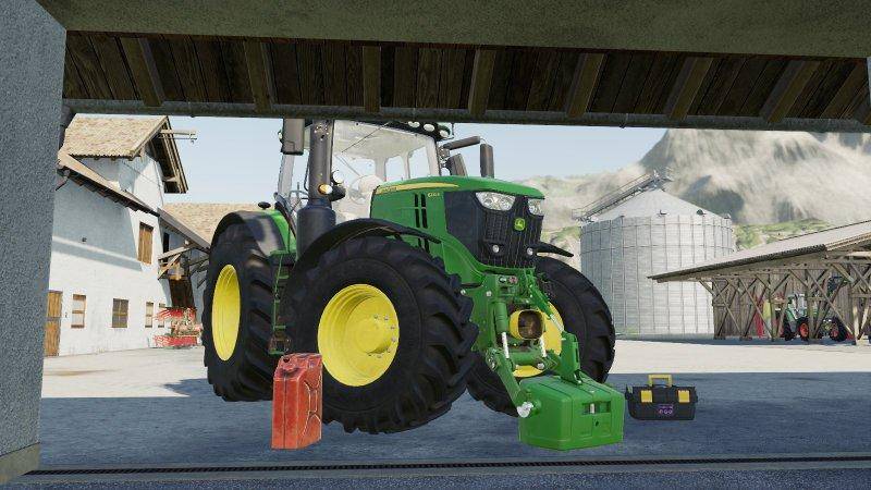 Мод John Deere 6R v 1.0 для Farming Simulator 2019