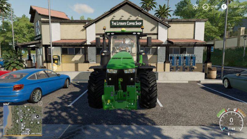 Мод John Deere 8R chip Engine v 1.0 для Farming Simulator 2019