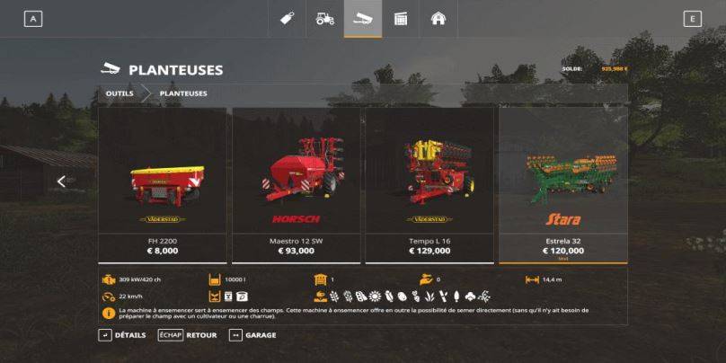 Мод Estrela 32 Planter All Fruits v 1.0 для Farming Simulator 2019