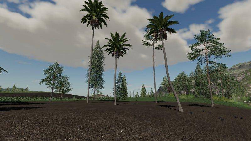 Мод 16 trees placeable v 1.0 для Farming Simulator 2019