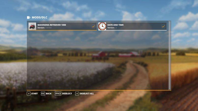 Мод Скрипт Date and Time Mod v 2.0 для Farming Simulator 2019