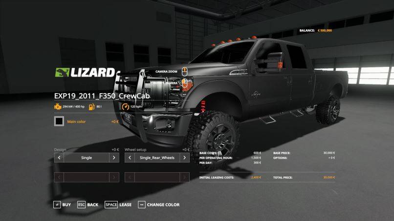 Мод Ford F350 Crew Cab beta для Farming Simulator 2019