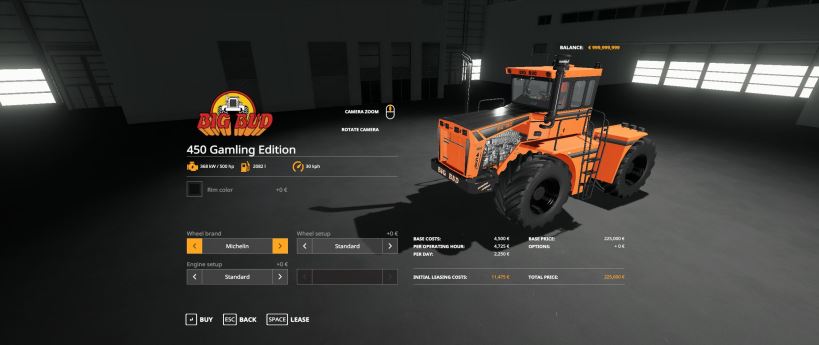 Мод Big Bud 450 Gamling Edition v 1.0 для Farming Simulator 2019